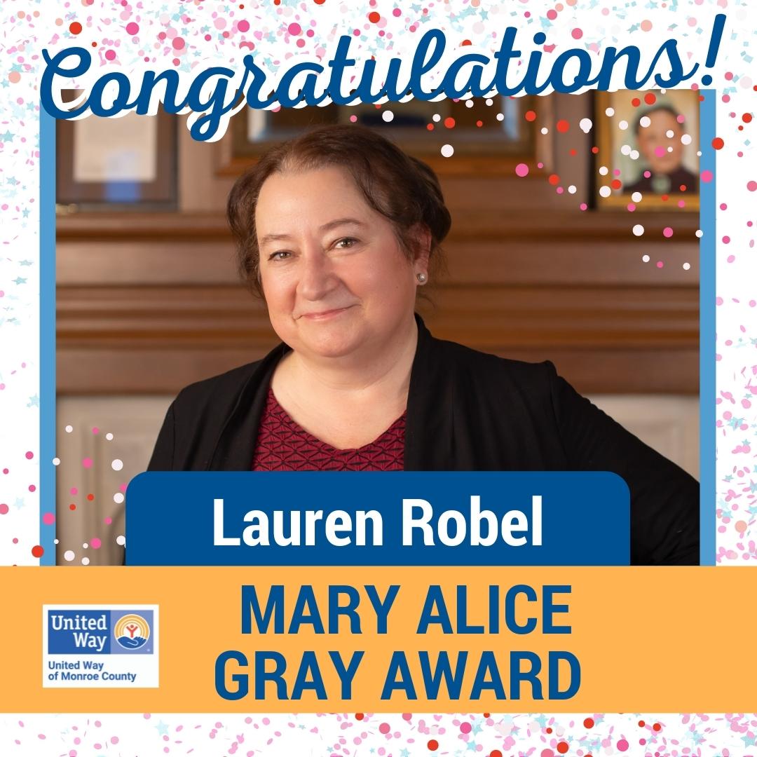 Lauren Robel - Mary Alice Gray Award